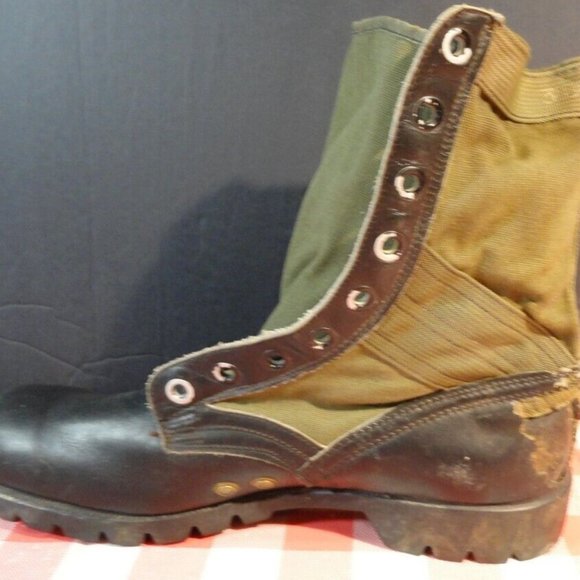 sz6W RO SEARCH VIETNAM ERA COMBAT GREEN JUNGLE SINGLE RIGHT BOOT ONLY SV 3058 main image 7